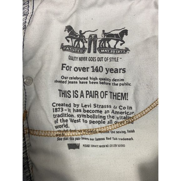 Men's Levi 569 Baggy Loose Straight Urban Jean Denim Shorts sz 42 EUC Stretch - Picture 6 of 9